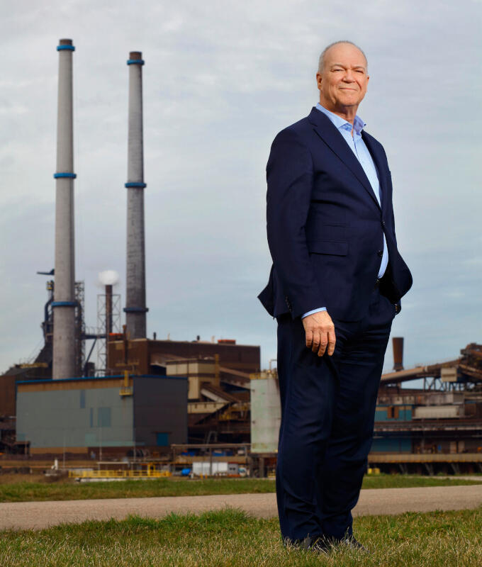 Hans van den Berg (ceo Tata Steel IJmuiden): 'We willen als bedrijf ook zo snel mogelijk vergroenen, al kan niet van vandaag op morgen. Het gaat hier namelijk om nieuwe technologieën die zich nog moeten bewijzen, en om grote, dure installaties.'