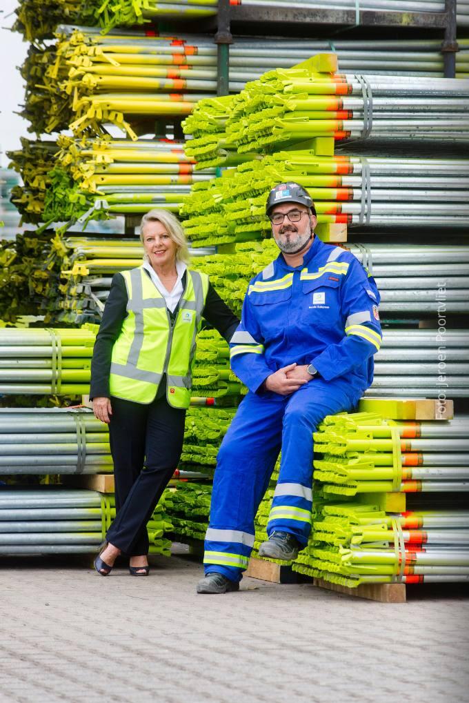 Steigerbouwer Süleyman Kondu en Isabelle Meijers van hr.