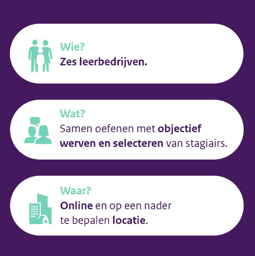 Doe mee aan de community of practice objectief werven van stagiairs