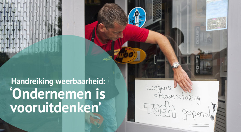 Handreiking weerbaarheid: 'Ondernemen is vooruitdenken'