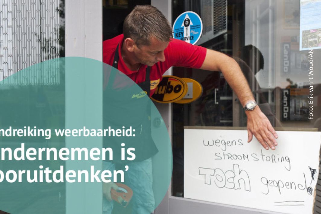 Handreiking weerbaarheid: 'Ondernemen is vooruitdenken'