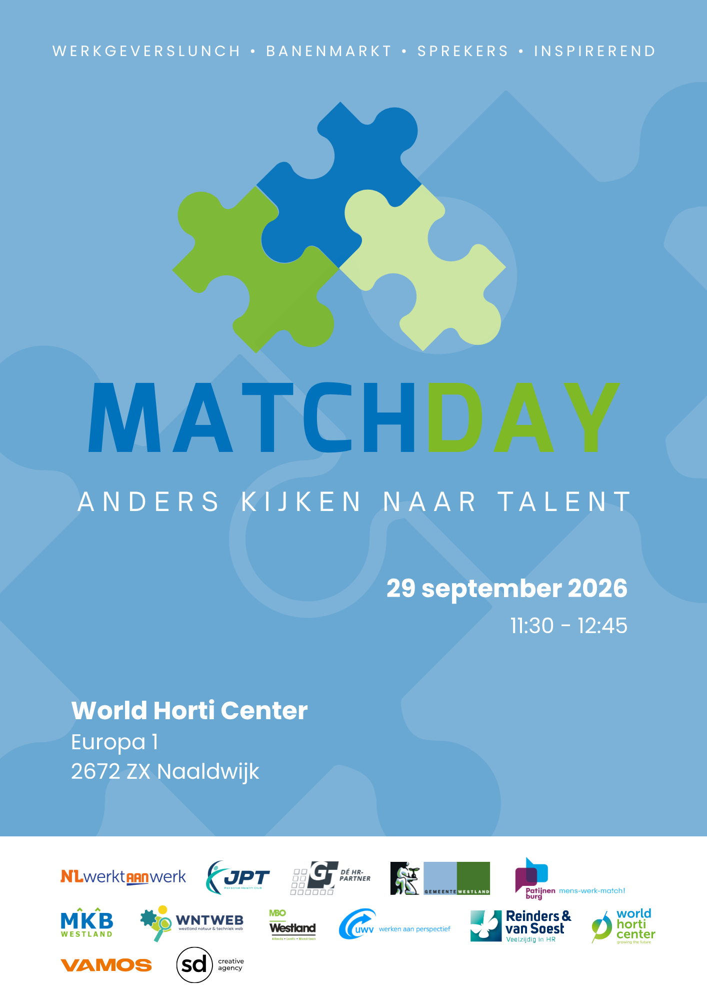 Matchday Westland: anders kijken naar talent - werkgeverslunch